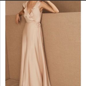 Bhldn Tansy Satin Bridesmaid Dress - size 4